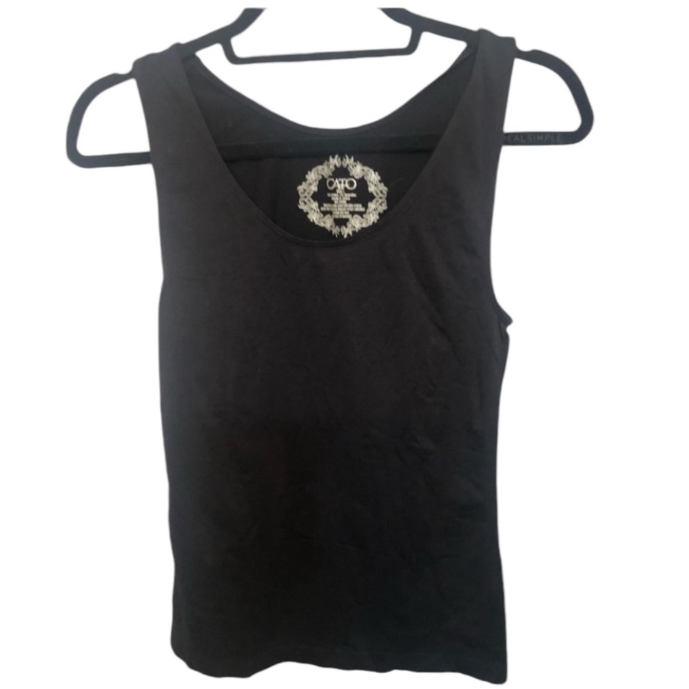 Cato size large Black scoop neck Control tank NWOT